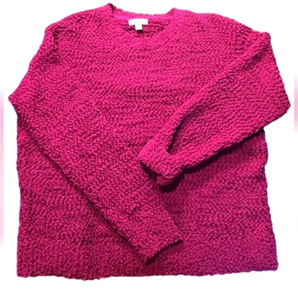 Style & Co. Sweaters - Style & Co, Size Petite XL, Purple Teddy Boucle Chenille Sweater